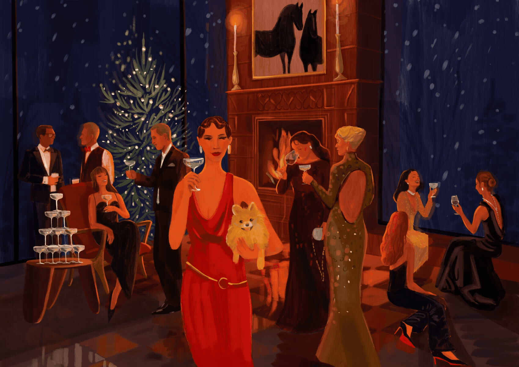 Anna Romanova party animation